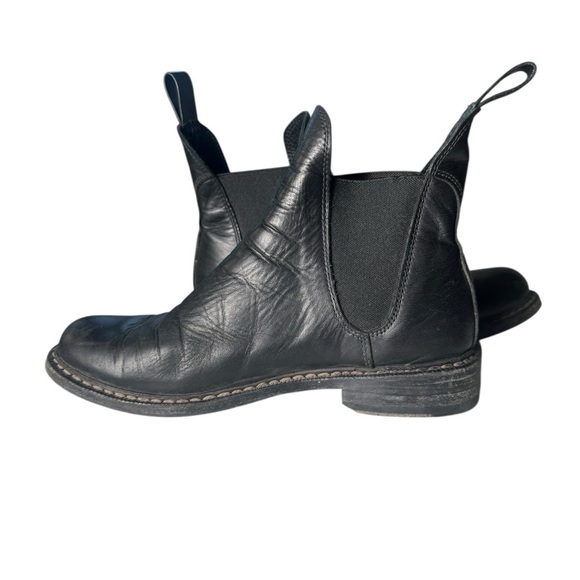 Rag & Bone Black Leather Dartford Chelsea Boots, Size 38 - Picture 3 of 9